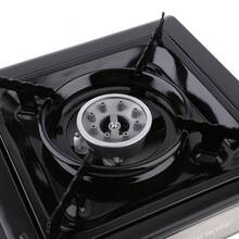 Mini estufa de gas. Cocina portátil de un quemador perfecta para aventuras, excursiones, días en familia y emergencias, estructura resistente con encendido confiable, tamaño práctico para transportar sin ocupar espacio y preparar alimentos deliciosos donde quieras sin complicaciones - Rojo - Ver 3