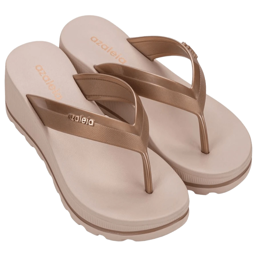 Azaleia Orthopedic Sandal For Plantar Fasciitis And Heel Spur, Sizes 33 To 39 - 乾枯玫瑰色 - 查看 1