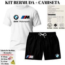 Men's Set: Cotton T-Shirt + Printed Tactel Shorts -  Motorsport Design. Premium T-Shirt And Shorts - New Release - Sizes P To GG (Sizes P To GG) - Immediate Shipping - Nhiều màu - Xem 2