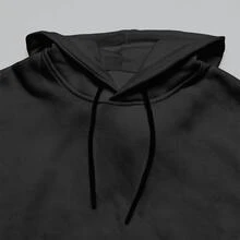 Men's Pink Flower Premium Cotton Sweatshirt - Black - View 5