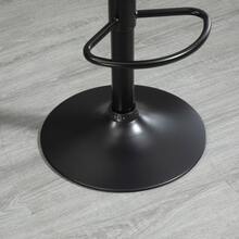 Two Sets Of Height-Adjustable Bar Stools With Backrests, In Brown Faux Leather, Swiveling, Ideal For Kitchens And Bars. - Brown - View 8