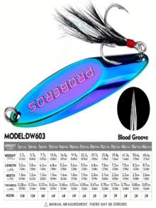 1pcs 3g-10g Lure Vib Fishing Bait, Lure Sequins, Bionic Bait, Fishing Rod, Artificial Bait, Lure, Metal Hard Bait, With 3 Hooks, With Hook Feather, Rotating Sequins Fishing Tackle, Fishing Tools And Accessories, Fishing Supplies - Multicolor - View 15