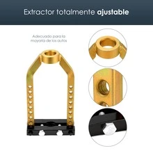 Herramienta Extraccion Eje Cardán Junta Homocinetica, Sistema Suspensión, Cabezal Bola, Mantenimiento Vehiculo, Diseño Compacto, Construccion Duradera, Robustez Resistentes, Larga Dureza, Herramientas Tecnicas Automotrices, Reparacion DIY Vmingo Mexico - Bronce - Ver 3