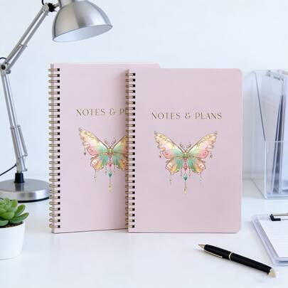 دفتر قائمة المهام غير المؤرخة، مخطط يومي / منظم جدول / قائمة مهام مجلدة بحلزون، لتنظيم مهامك وواجباتك بسهولة، لوازم مدرسية، عودة إلى المدرسة