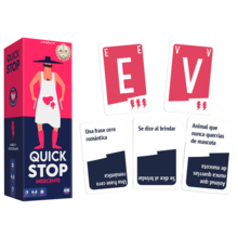 asmodee Quick Stop Indecent - 適合全家和朋友的動感桌遊 - 2024-2025 玩具大獎賽 - 創意與速度 - 適合 16 歲及以上玩家 - 2 至 7 人遊戲 - 西班牙語遊戲 - 遊戲時長約 15-45 分鐘 - ✅ 48-72 小時內送達 - 不雅 - 查看 2