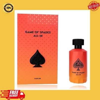  Jo Milano FRAGRANCE EXPERT EXCLUSIVE (LANZAMIENTO 2026) Paris Game Of Spades ALL IN 3.4 Fl Oz Parfum Spray Unisex
