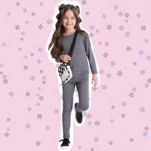 Unisex Thermal Base Layer Pants For Girls And Boys, Sizes 1 To 16 - 鏽棕色 - 查看 6