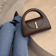 Elegant Small White Women's Handbag, Handbag And Crossbody Bag - New Release - Coffee Brown - View 2