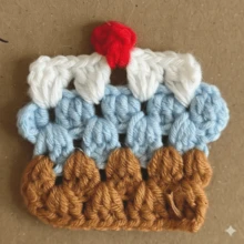 Thiệp chúc mừng sáng tạo và thú vị, thiệp hình bánh kem mini làm thủ công bằng giấy Kraft, thiệp mời sinh nhật cho gia đình và bạn bè. - Nhiều màu - Xem 3