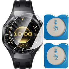 2 Stücke Komfort-Passform Displayschutzfolie aus gehärtetem Glas für Watch GT6/GT5/GT4/GT2Pro Serie, mit Selbstausrichtungsrahmen, 9H Härte, hohe Klarheit, empfindliche Berührung, Feder-Geschenk - Verschiedenfarbig - Übersicht 4