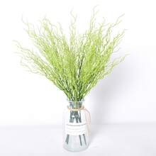 1/3/6片装，32厘米仿真植物叶片，含桉树叶，适用于墙面、客厅、卧室、婚礼、派对装饰、桌面摆件、家居、桌面装饰、厨房、婚礼、餐桌、中心装饰、办公室、花园、户外、房屋、庭院装饰，适合春、夏、秋、冬四季。 - 綠色 - 查看 4