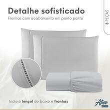 A Touch Of Sophistication: 3-Piece Sheets In 600-Thread Count Egyptian Cotton - Grey - View 2