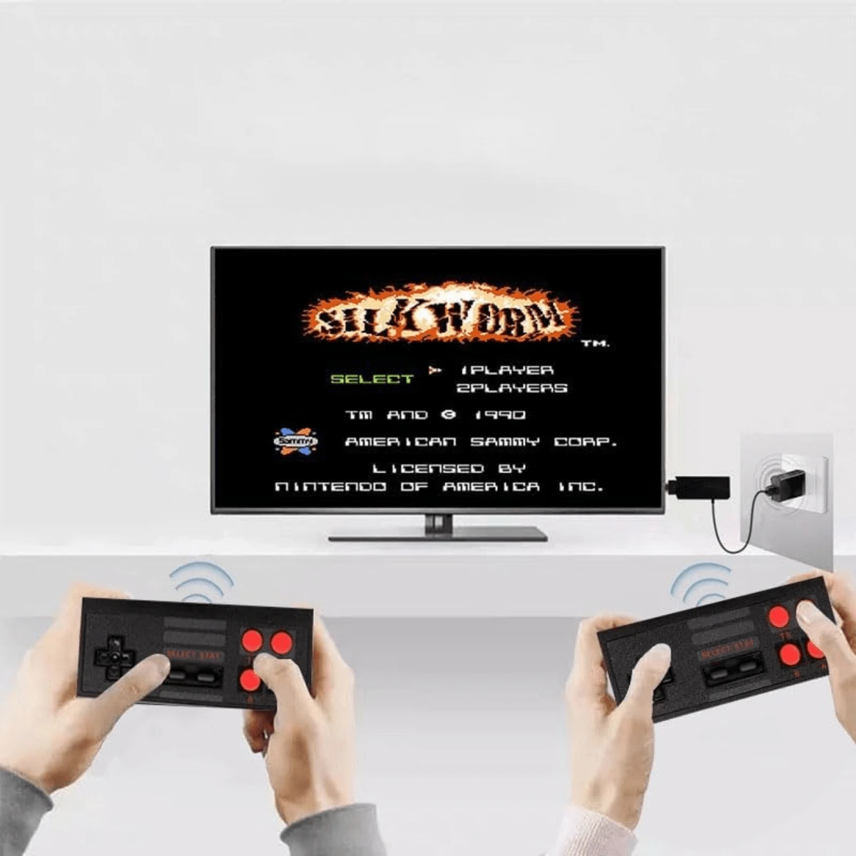 Consola de videojuegos retro con 620 juegos integrados, consola de TV FC Nes de 8 bits salida AV con 2 controladores clásicos - Ver 1