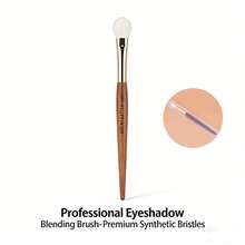 1pc FLUFFIN 03 Eyeshadow Blending Brush Natural Goat Hair Eyeshadow Brush Rosewood Handle Gold Copper Pipe High End Makeup Brush - Redwood - View 11