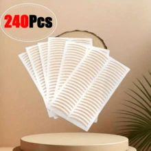 480pcs Crescent Shaped Double Eyelid Tapes, Invisible Mesh Lace Natural Breathable Double Eyelid Stickers, Eye Makeup Tools, Eye Beauty - Multicolor - View 12