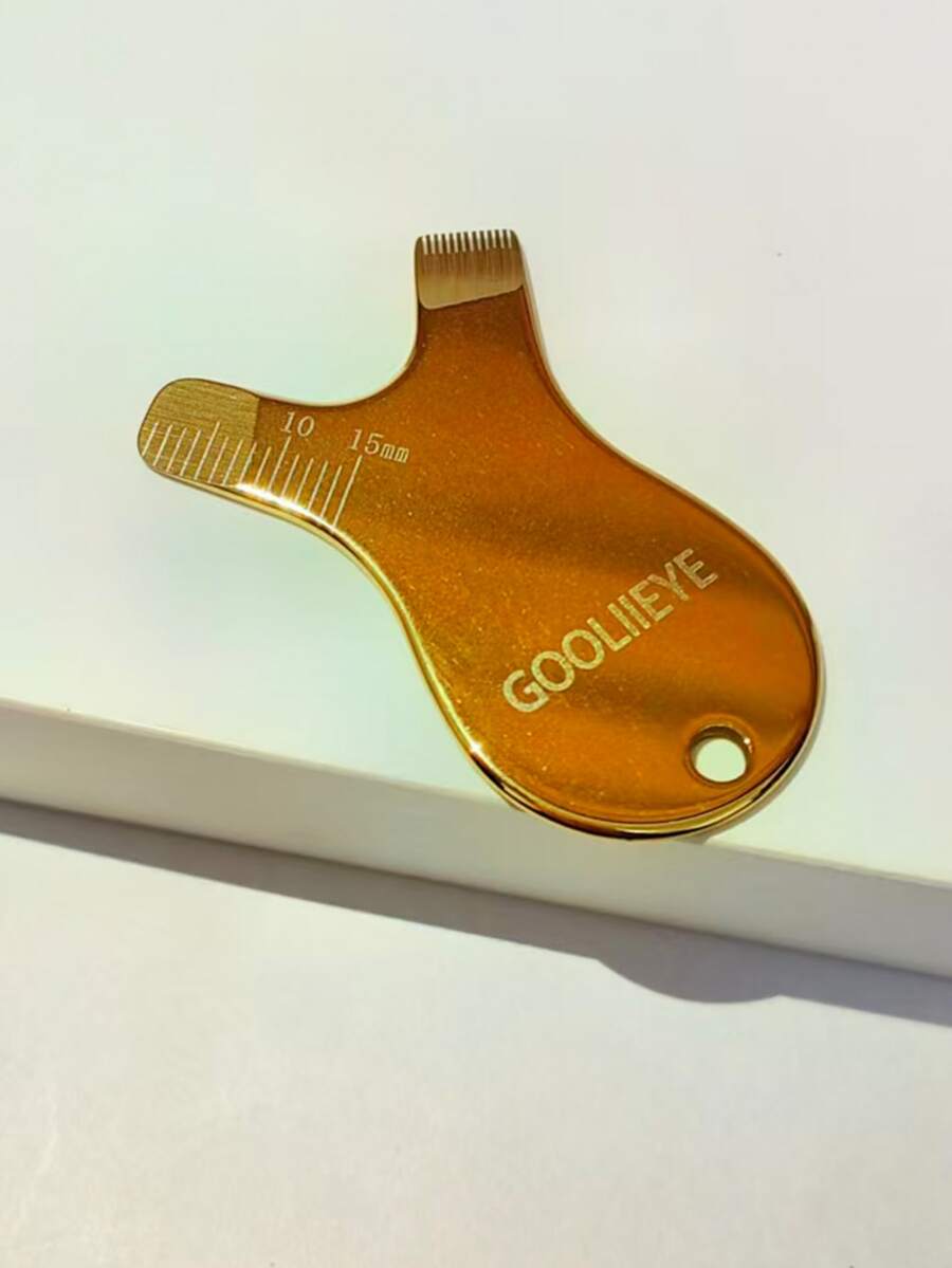 可重复使用的金属睫毛夹垫、硅胶睫毛提升垫、睫毛夹、涂抹器、睫毛提升套装、硅胶睫毛夹、睫毛提升棒、化妆美容工具、可重复使用的睫毛提升垫 - 金色 - 查看 1