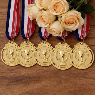 2枚装运动奖牌，比赛奖牌，才艺表演奖牌，拼字比赛奖牌，生日派对礼物，课堂奖励，返校奖牌