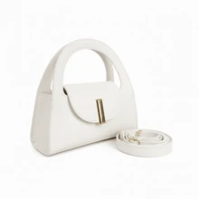 Elegant Small White Women's Handbag, Handbag And Crossbody Bag - New Release - White - View 5