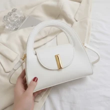 Elegant Small White Women's Handbag, Handbag And Crossbody Bag - New Release - White - View 1