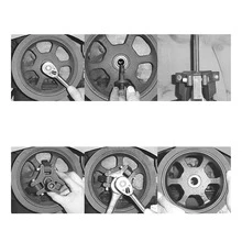 Vmingo Kit Extractor de Poleas Damper (Cigüeñal) 3 Garras con Estuche – Compatible con GM, Chrysler, Mitsubish1 - Extractor Polea Damper GM CR 3 Garras 6Pzs - Ver 6