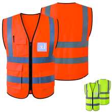 Vmingo Chaleco Industrial Brigadista Reflectante 1 Pieza - Naranja - Ver 10