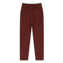 Unisex Thermal Base Layer Pants For Girls And Boys, Sizes 1 To 16 - 鏽棕色 - 查看 1
