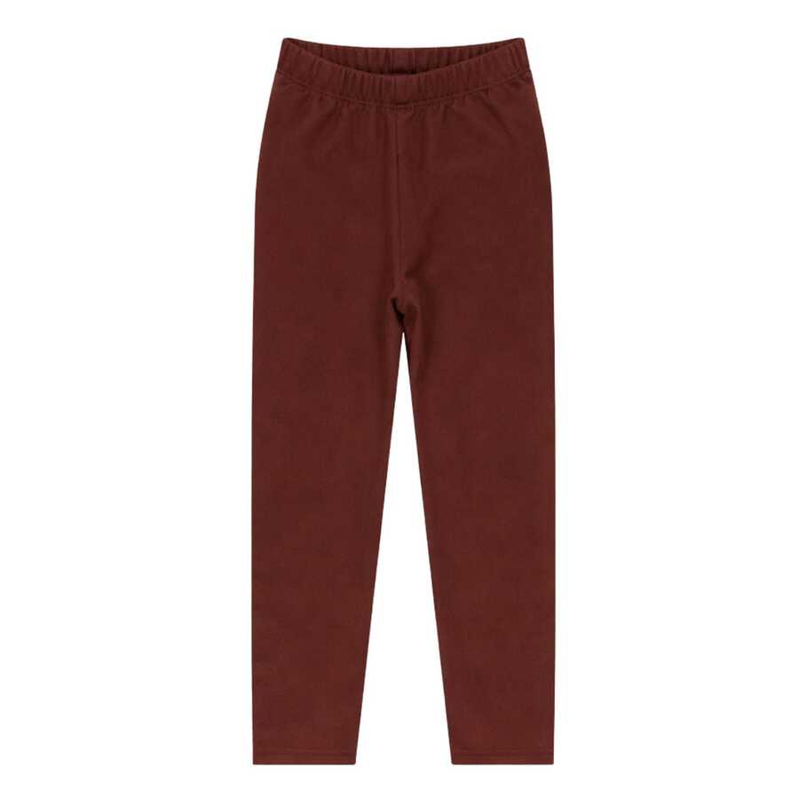Unisex Thermal Base Layer Pants For Girls And Boys, Sizes 1 To 16 - 鏽棕色 - 查看 1