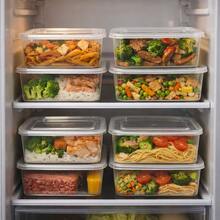 Set Of 12 Transparent 500ml Airtight Containers, Freezer And Microwave , - 查看 2