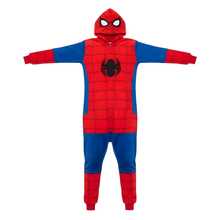 Plush Kigurumi Pajamas Cosplay Costume Marvel Spider-Man - Đỏ - Xem 8
