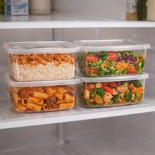 Set Of 12 Transparent 500ml Airtight Containers, Freezer And Microwave , - 查看 7