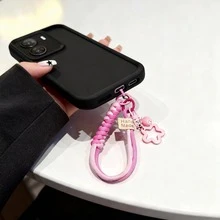 黑色加厚手机壳 + 粉色星星挂饰手机挂绳，四面防摔保护，兼容多种型号，包括 A80 5G/A58 4G/A78 4G/A60 5G/A40/A40M/A98 5G/F23 5G/A38/A18/A58 5G/RENO 5 Lite/RENO 6 Lite/Note 8 Pro/Note 10 4G/Note 10 5G/Note 10S/Poco M5s（印度版）/Note 11 SE - 黑色 - 查看 8
