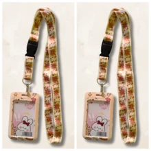 Conjunto Identificação Estampado Capivara Cordão C/ Porta Crachá Veterinária Medicina Escolar - Capivara de Toca - Visão 10