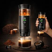 Cafeteira 3 Em 1 Elétrica Portátil Cápsula Pó Expresso Para Café Preto Praticidade Para o Dia a Dia - máquina de café em cápsulas - Visão 1