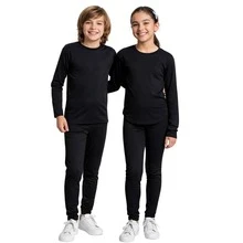Unisex Thermal Base Layer Pants For Girls And Boys, Sizes 1 To 16 - 米色 - 查看 7