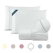A Touch Of Sophistication: 3-Piece Sheets In 600-Thread Count Egyptian Cotton - 白色 - 查看 7