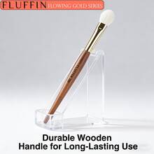1pc FLUFFIN 03 Eyeshadow Blending Brush Natural Goat Hair Eyeshadow Brush Rosewood Handle Gold Copper Pipe High End Makeup Brush - Redwood - View 3