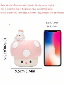 1个可爱蘑菇造型多肉植物花盆，卡通树脂坐姿雕塑花盆，带排水孔，适合小型植物和多肉植物，耐候性强，室内外花园装饰，送给植物和园艺爱好者的精美礼物 - B - 查看 10