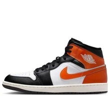 Nike Air Jordan 1 Mid Men's Patent SE 'Black Gold Jordans For Men852542-007 | Mid-Top Streetwear, Statement Sneaker - 亮橙色 - 查看 1