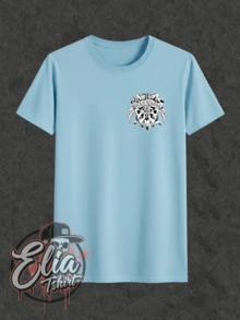 Comfortable Basic T-Shirt For Everyday Wear - Alice In Chains Music - Famous International And National Singer - Urban Culture - Rock, Metal, Rock N Roll - Famous Band - Singer - Shirt - Blouse - Unisex - Men's And Women's - 100% Cotton - Top Premium Streetwear - New Release - Immediate Shipping - Various Colors!! Plus Size - 淺藍色 - 查看 2