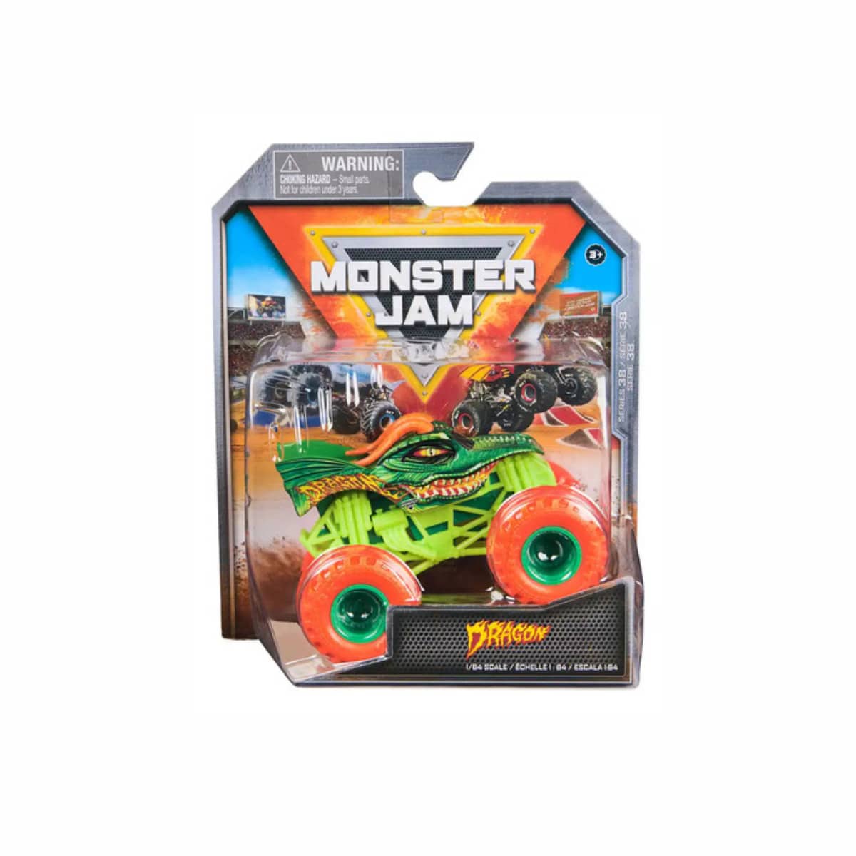 Carrito Monster Jam Dragon Todo Terreno - Verde - Ver 1