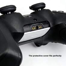 PlayStation5 Controller Set: Includes 1 Silicone Cute Thumb Grip Cap, 1 Controller Protective Case, And 1 Sticker, 5pcs/Set - View 9