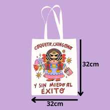 Personalized Reusable Canvas Tote Bag With Success Phrase Design - Lilac Purple - View 2