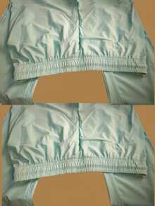 Women's Polyester Tie-Front Pants - Lime Green - View 2