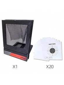 可折叠射击靶盒，含20张靶纸，方便收纳，带子弹收集器 - 多色-可回收彈靶盒 - 查看 10
