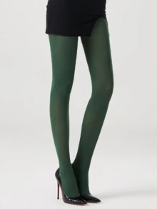 1 Pair Women's Classic Basic Pantyhose, Fashionable, Sexy, Elegant, Cute And Comfortable, Suitable For Various Occasions Especially Valentine's Day Dates, Daily Outings And Work, Available In Multiple Sizes - Black - View 21