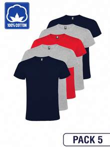 Navy Blue, Red and Gray