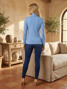 Women Blouses & Shirts - AZUL CLARO - View 3