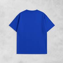 Men's Basic T-Shirt Brazil Hexa 100% Cotton Crew Neck Unisex - 寶藍色 - 查看 2