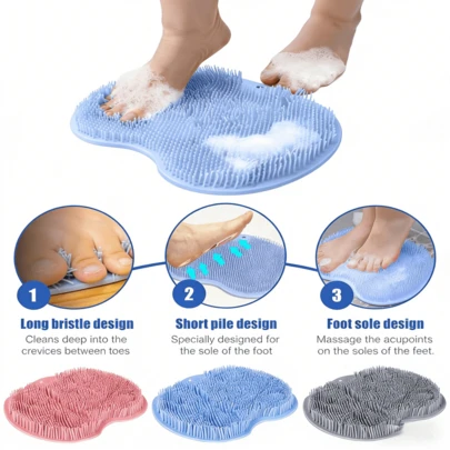Foot Scrub Mats, Shower Scrub Mats, Foot Massage Mats, Bathroom Foot Scrub Mats, Shower Back Brushes, Foot Scrub Mats Suitable For Bathrooms, Toilets, Shower Rooms, Dormitories. Ideal For Women And Men, Gifts For Mothers, Everyday Essentials, School Supplies, Bathroom Decorations And Accessories, Cleaning Tools, Skincare, And Home Goods.