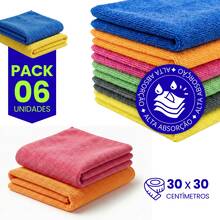 Microfiber Kitchen Cleaning Cloth Kit, Terry Cloth, High Absorption, Magic Cloth - 6 Units - 什錦 - 查看 5